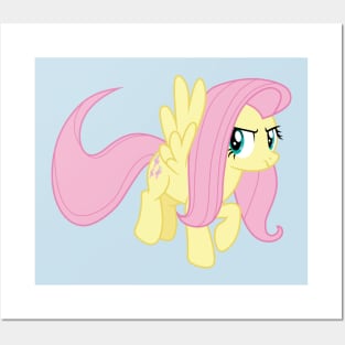 Fluttershy playing buckball Posters and Art